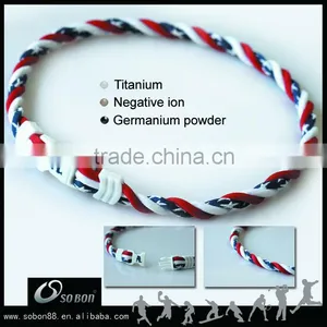 Men's Handmade High Quality Cheap Necklace (red Blue White) thumbnail-1