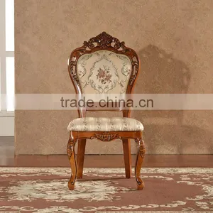 Antique Carved Chairs Armchair Solidwood Carved Chair With Fabric thumbnail-1