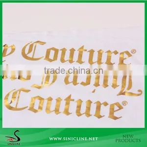 Sinicline Golden Color Heat Transfer Label for Women Fashion Clothing thumbnail-1