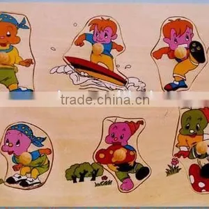 Hot Sale Educational Wooden Toys Sport Puzzle thumbnail-1