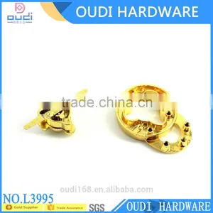 Custom Design Bag Hardware Twist Lock, Metal Lock for Handbag Accesories thumbnail-3
