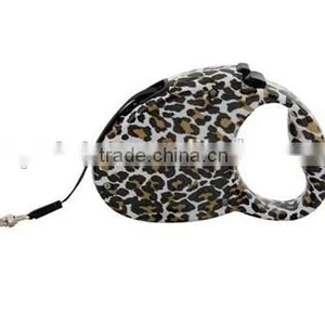 Wholesale Leopard Auto Chew Proof Retractable Dog Leash thumbnail-1