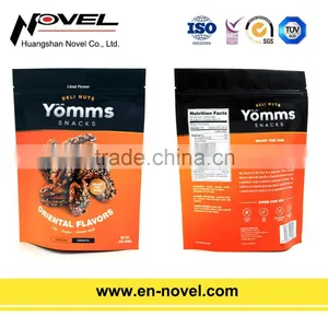 Plastic Nuts Bag Stand Up Pouch With Zipper for Nuts Packaging thumbnail-3