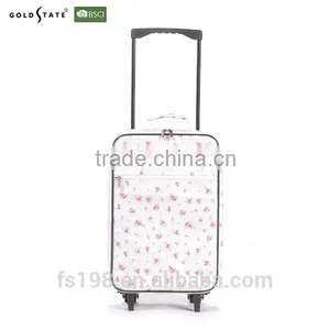 Fresh Flower Printed Fabric Luggage thumbnail-1