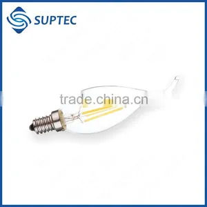 UL Listed 4W 2700K Flame-tip E12 SES C35 Filament LED Candle Bulb Quality Choice thumbnail-1