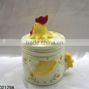 Easter Chicken Ceramic Storage Containers thumbnail-1