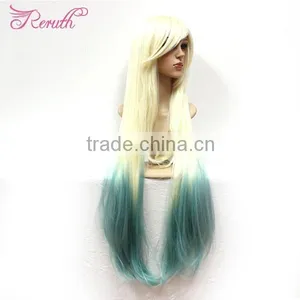 New Arrival Straight Fashion Colorful Long Density Full Lace Wig thumbnail-4