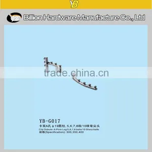 China Fashion Factory Clothes Store Hanging Display Hook on Slot Hook Quality Choice thumbnail-6