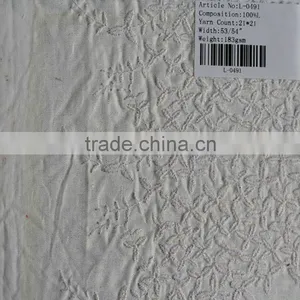 21*21 Embroidered Pure Linen Fabric thumbnail-1