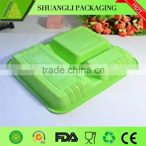 3 Cavity Bento Lunch Box With Cutlery Set Quality Choice thumbnail-4