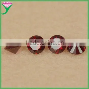 Aaa Quality 8# Polished Round Cut Synthetic Red Ruby Gemstone thumbnail-1
