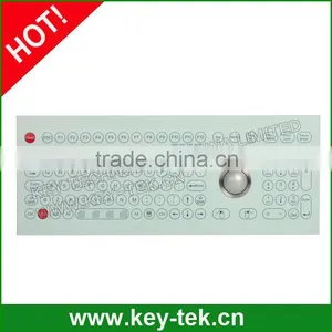 Water Proof Membrane Medical Keyboards With Laser Trackball thumbnail-2