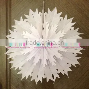 Popular Tissue Paper Fans Ceiling Decoration For Parties Party Stage Decoration thumbnail-2