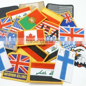 Velcro-back Embroidery Flag Badge/patch thumbnail-1