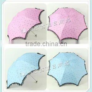LB315 Eye-catching Color Beautiful Promotional Gift Ladies Sun Umbrella thumbnail-1