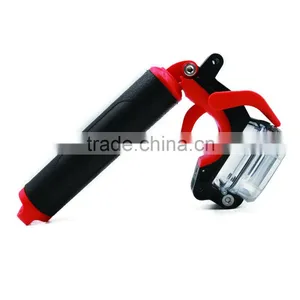 Telesin New Floating Bobber Grip Handle With Pistol Trigger and Cellphone Clip for Go Pro, Xiaomi and SJCAM Cameras thumbnail-2