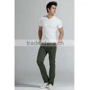 Wholesale Cheap Cotton Promotional Blank V-neck T Shirts thumbnail-1