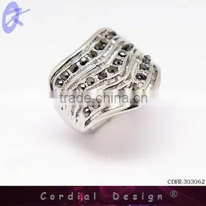 2013 Fashion Jewelry Rhinestone Triple-lap Big Rings thumbnail-1