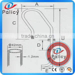 High Quality 304 Stainless Steel Pool Ladders for Swimming Pool thumbnail-3