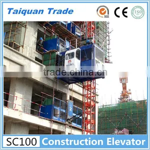 New Condition Height Adjustable SC100 Construction Building Elevator With High Quality thumbnail-1