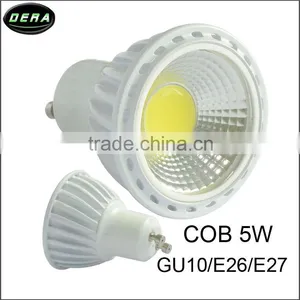 Top Quality Anti-glare Bridgelux COB LED Spot Light 5W Lamp GU10 E27 E26 Base Lamp thumbnail-1
