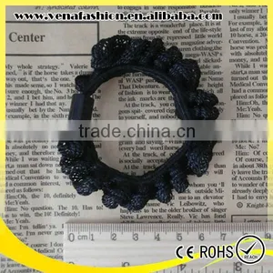 Lace Women Hair Accessories Thick Flower Custom Elastic Hair Tie thumbnail-2