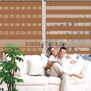 Blackout Double Layer Zebra Roller Shades, Office Curtain thumbnail-1