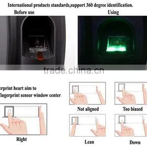 3.5inch TFTscreen Optional GPRS WIFI Network Biometric Fingerorint Time Attendance and Access Controller thumbnail-3