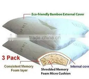 2016 Wholesale Bamboo Fabric Shredded Memory Foam PIllow thumbnail-5
