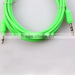 Colorful Green 3.5mm Audio Stereo Male to Male Cable/aux With High Quality With the Best Price thumbnail-1