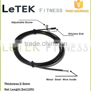 Skipping Rope - Best Fast Speed Cable With 4 High-Grade Metal Universal Ball Bearings for Cross Fitness thumbnail-6