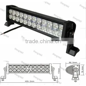 ShengWell Auto Led Light Bar 72W 13.5inch Epistar Flood/Spot/Combo Dual Row Led Bar Light Cree 72w Led Light Bar thumbnail-1
