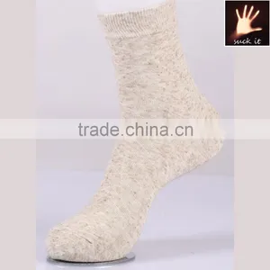 Summer Men Linen Socks of Thin Tube Flax Absorbent thumbnail-1