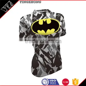 Wholesale Fashion Men Custom Full Sublimation Shirt Printing Tights T-shirts Wear/gym Apparel Womens Sublimation Sport Shirt thumbnail-1