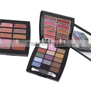 Cosmetic Set With 14eyeshadow,10lipgloss and a Mirror thumbnail-1