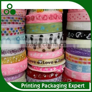 FANCY PATTERNS AND COLOR PRINTED ORGANZA BEAUTIFUL RIBBON thumbnail-2