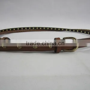 Good Quality Braid Style With PU Leather and Stud Metal Studded Belt thumbnail-2
