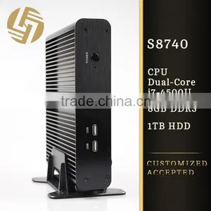 X86 Linux I7 4500U 8G RAM 1TB HDD 12v Low Voltage Mini Computer thumbnail-1