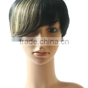 Fashion Synthetic Short Wig With Clolrful Bangs for Woman N394 thumbnail-1