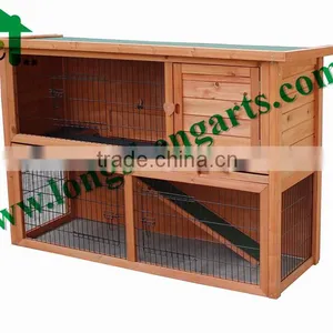Double Decker Wooden Rabbit House thumbnail-3