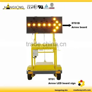 HX-ST01A Solar LED Traffic Trailer Mounted Arrow Board With 15 Or25 Lights thumbnail-4