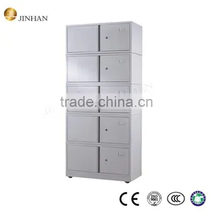 Factory Direct Supply Lockable Knocked Down 10 Door Steel Filing Cabinet thumbnail-1