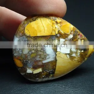 Exclusive Brasitait Mokite Pear Cut Cabochon Gemstone thumbnail-1