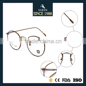 High Quality Retro Round Glasses Metal Eyeglasses Nerd Prescription Frames Spectacle Optical Lens 2171 thumbnail-4