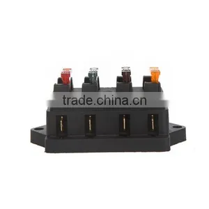 Universal Car Truck Vehicle 4 Way Circuit Automotive Middle-sized Blade Fuse Box Block Holder thumbnail-3