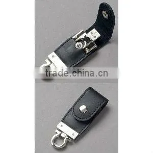 Silver Metal Key Pen Design 8GB Premium Black Leather Key FOB USB Flash Memory Drive 16 GB,buy Usb Flash Drive thumbnail-1