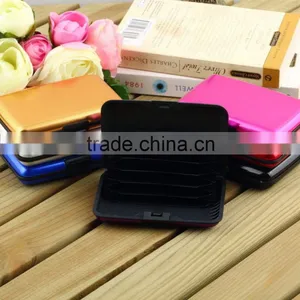 Hot Waterproof Business ID Credit Card Wallet Holder Aluminum Metal Case Box thumbnail-5