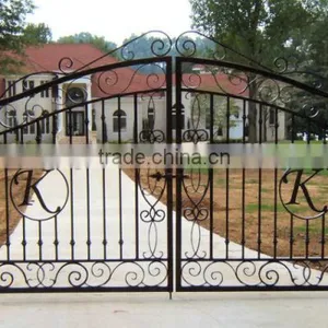 2016 Luxury European Style Metal Wrought Iron Gates Design on Online Shopping thumbnail-5