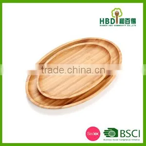 Eco-friendly Oval Shape Bamboo Candy Tray Bamboo Nut Tray thumbnail-4