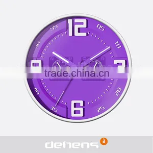 DEHENG Plastic Wall Clock With Temperature and Humidity thumbnail-4